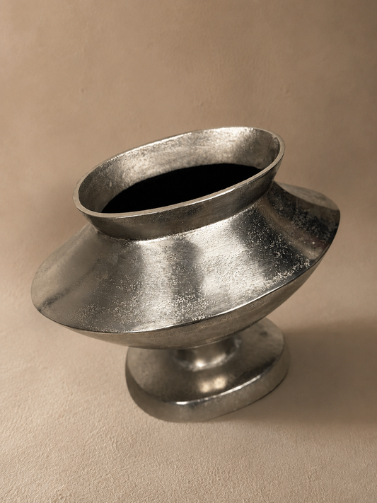 Modernist Cast Aluminium Vase