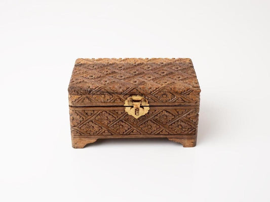 Carved Indian Hardwood Box