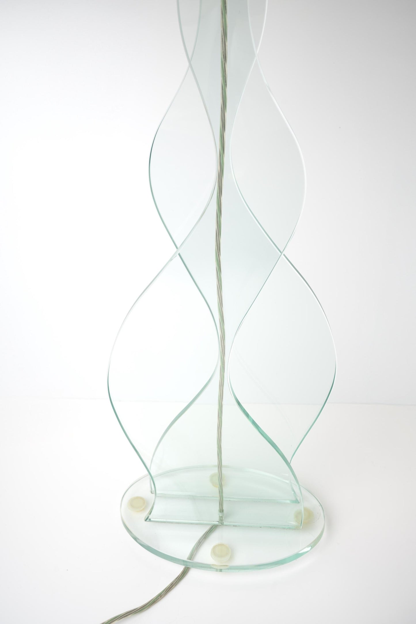 Wavy Glass Sculptural Lamp | Wavy Wave-Form Statement Lighting