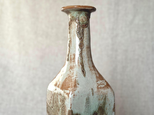 Studio Pottery Ash Glazed Vase
