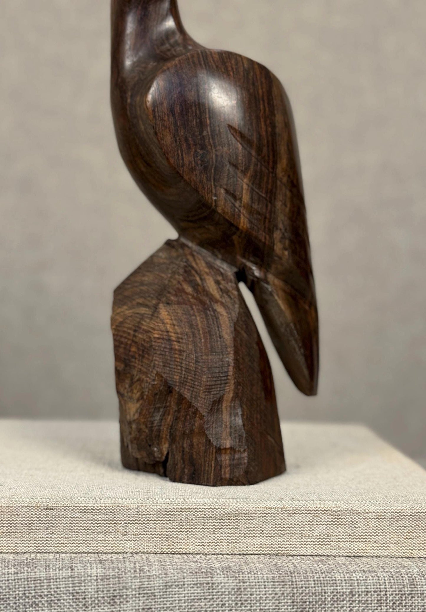 Carved Ironwood Bird Sculpture