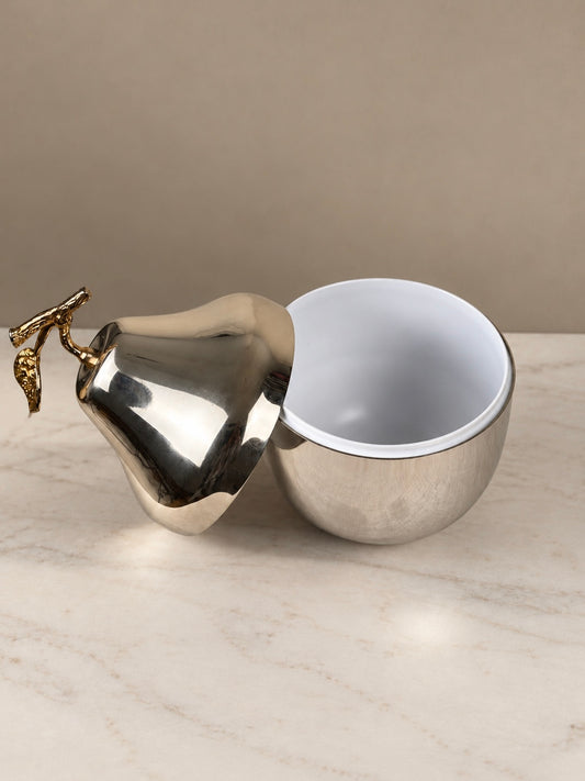 Silver & Gold Plated Pear Ice Bucket