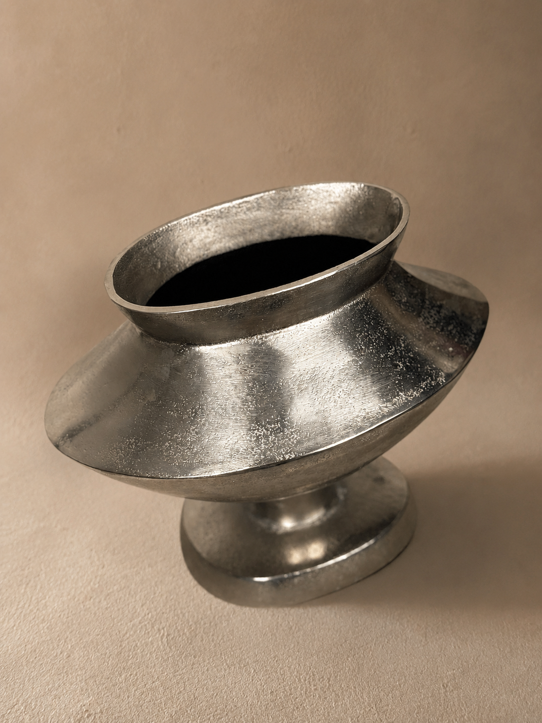 Modernist Cast Aluminium Vase
