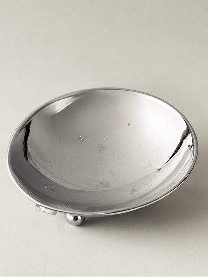 Modernist Chrome Bowl on Ball Feet