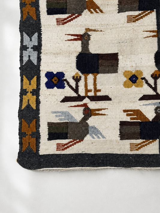 South American Wool Flat Weave Tapestry
