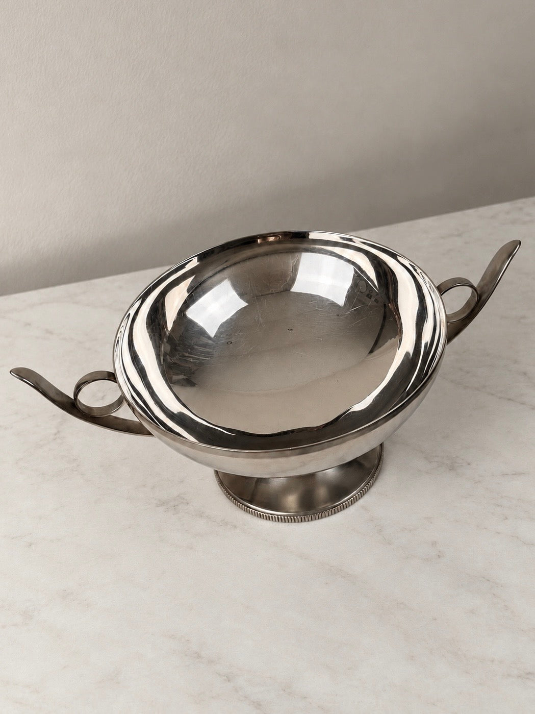 French Pedestal Bowl by Bouillet & Bourdelle