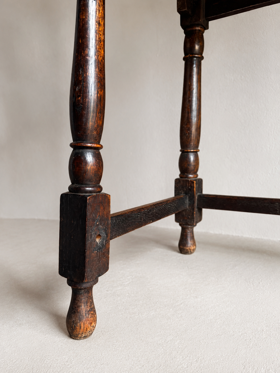 Antique Victorian Oak Green Man Side Table