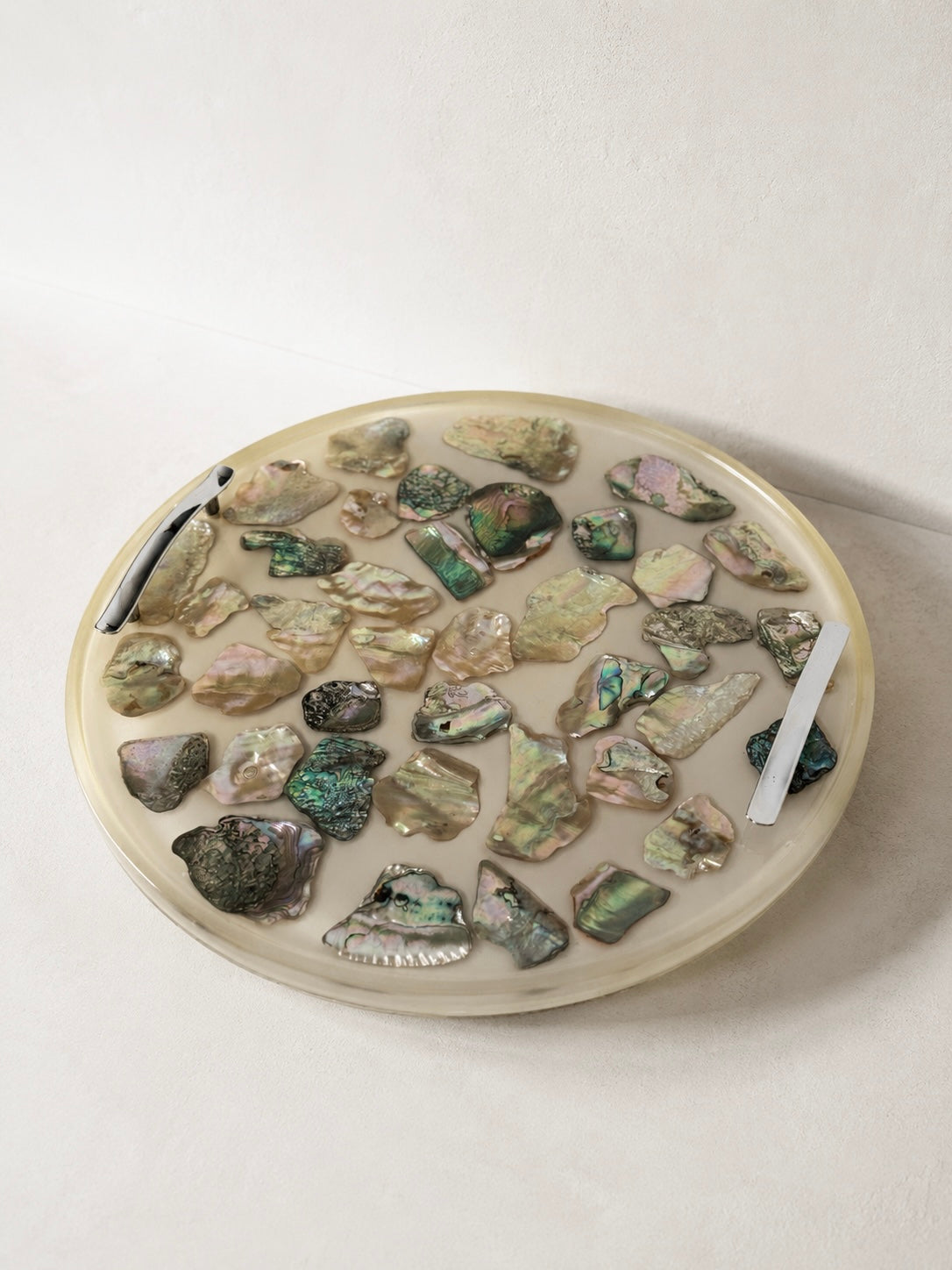 Lucite and Abalone Shell Tray