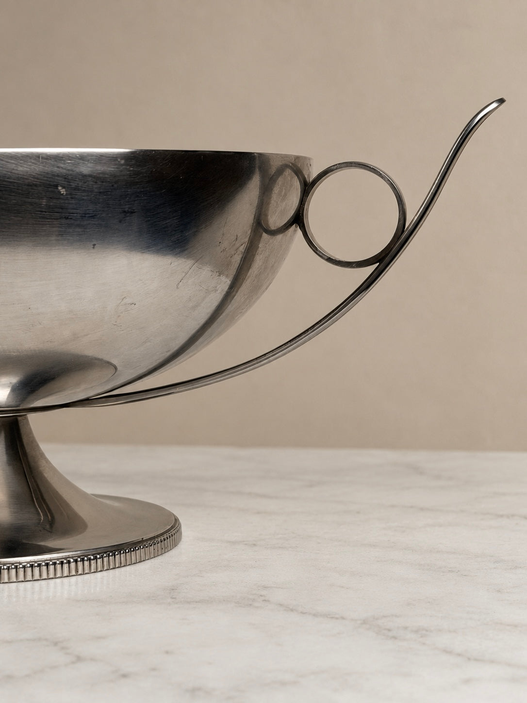 French Pedestal Bowl by Bouillet & Bourdelle