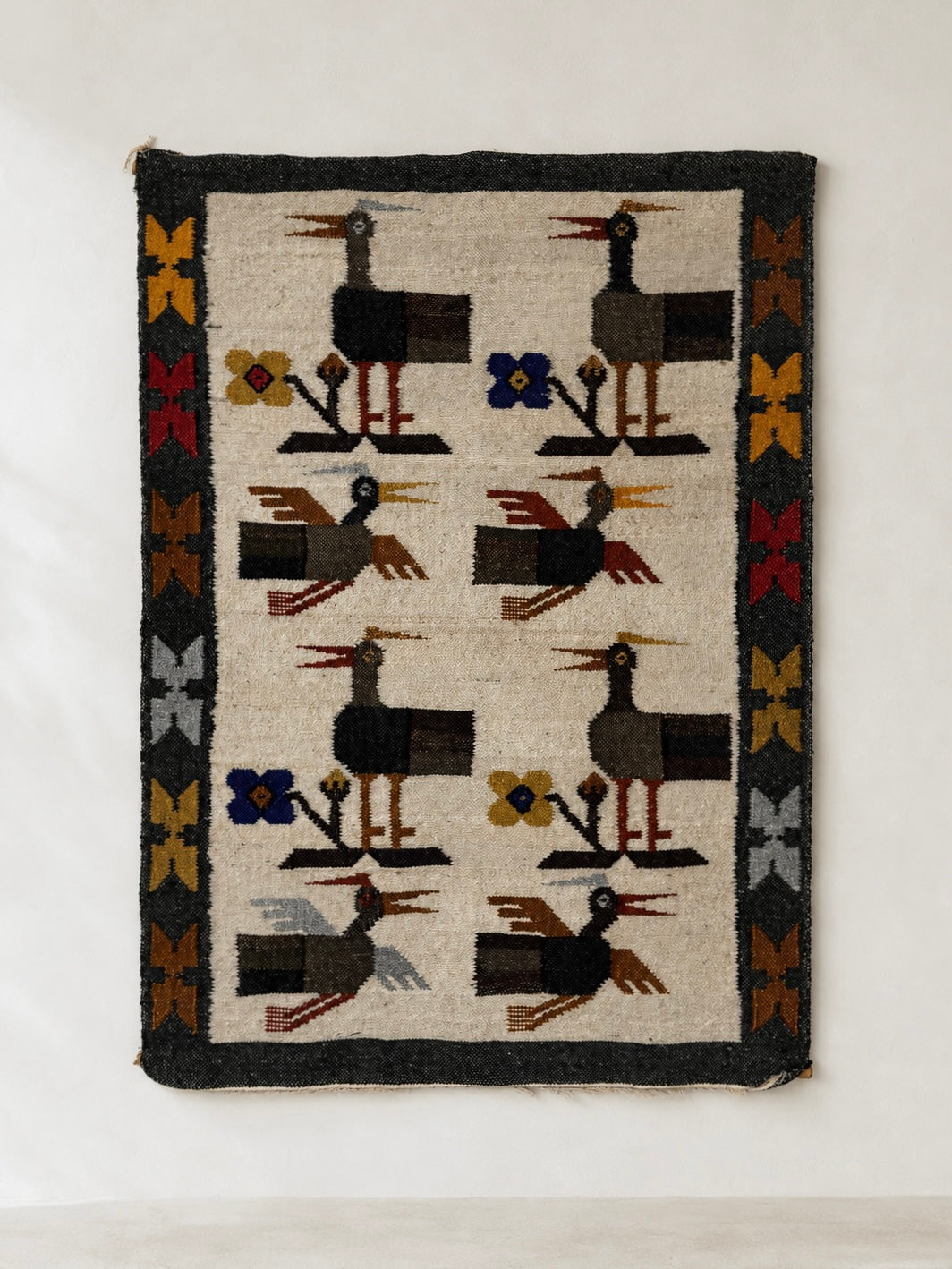 South American Wool Flat Weave Tapestry
