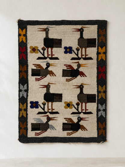 South American Wool Flat Weave Tapestry