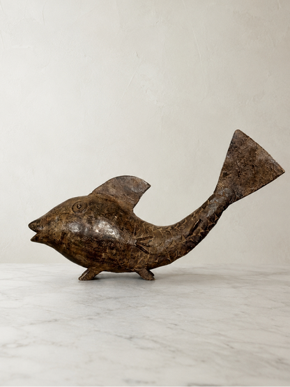 Burkinabé Bronze Fish Sculpture, Burkina Faso