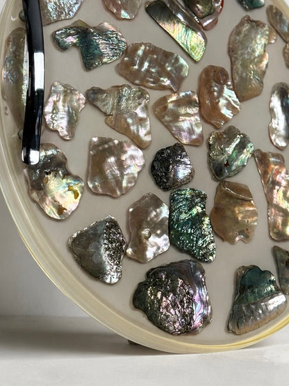 Lucite and Abalone Shell Tray