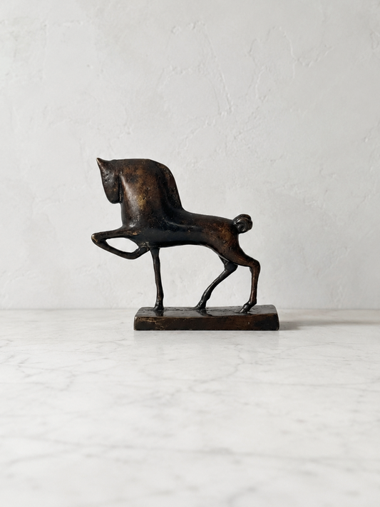 Modernist Metal Horse Sculpture