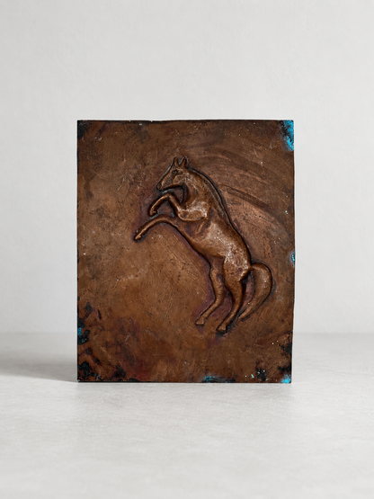 Copper Horse Repoussé Wall Plaque by Jack Jones