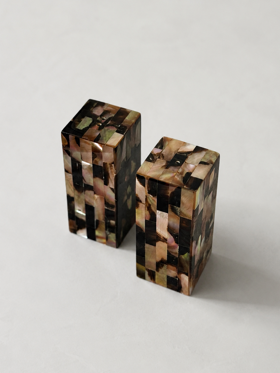 Mother of Pearl Salt and Pepper Shakers