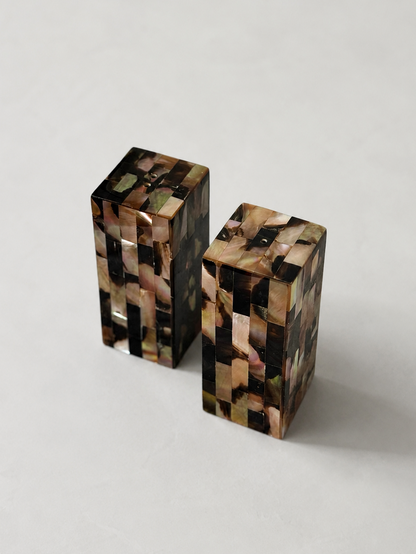Mother of Pearl Salt and Pepper Shakers
