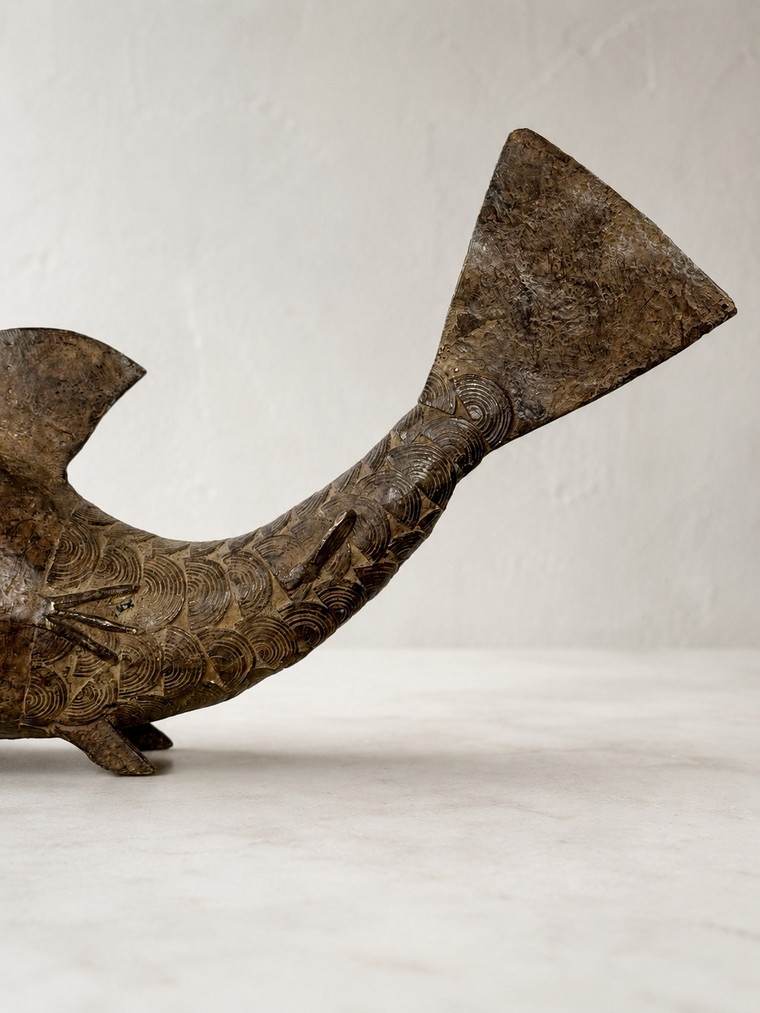 Burkinabé Bronze Fish Sculpture, Burkina Faso