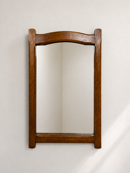 Large Arts & Crafts Oak Wall Mirror