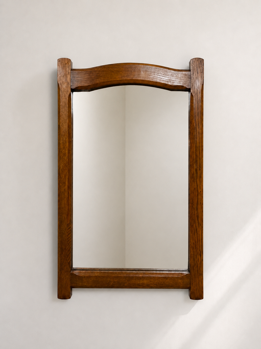 Large Arts & Crafts Oak Wall Mirror