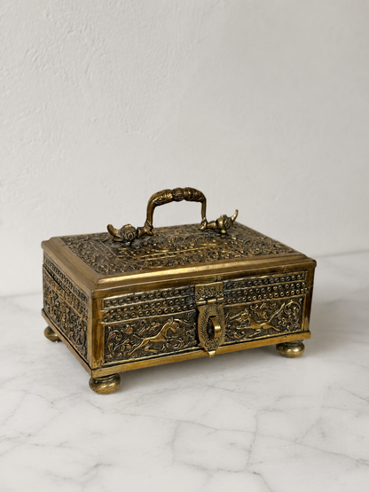 Ornate Brass Lidded Box