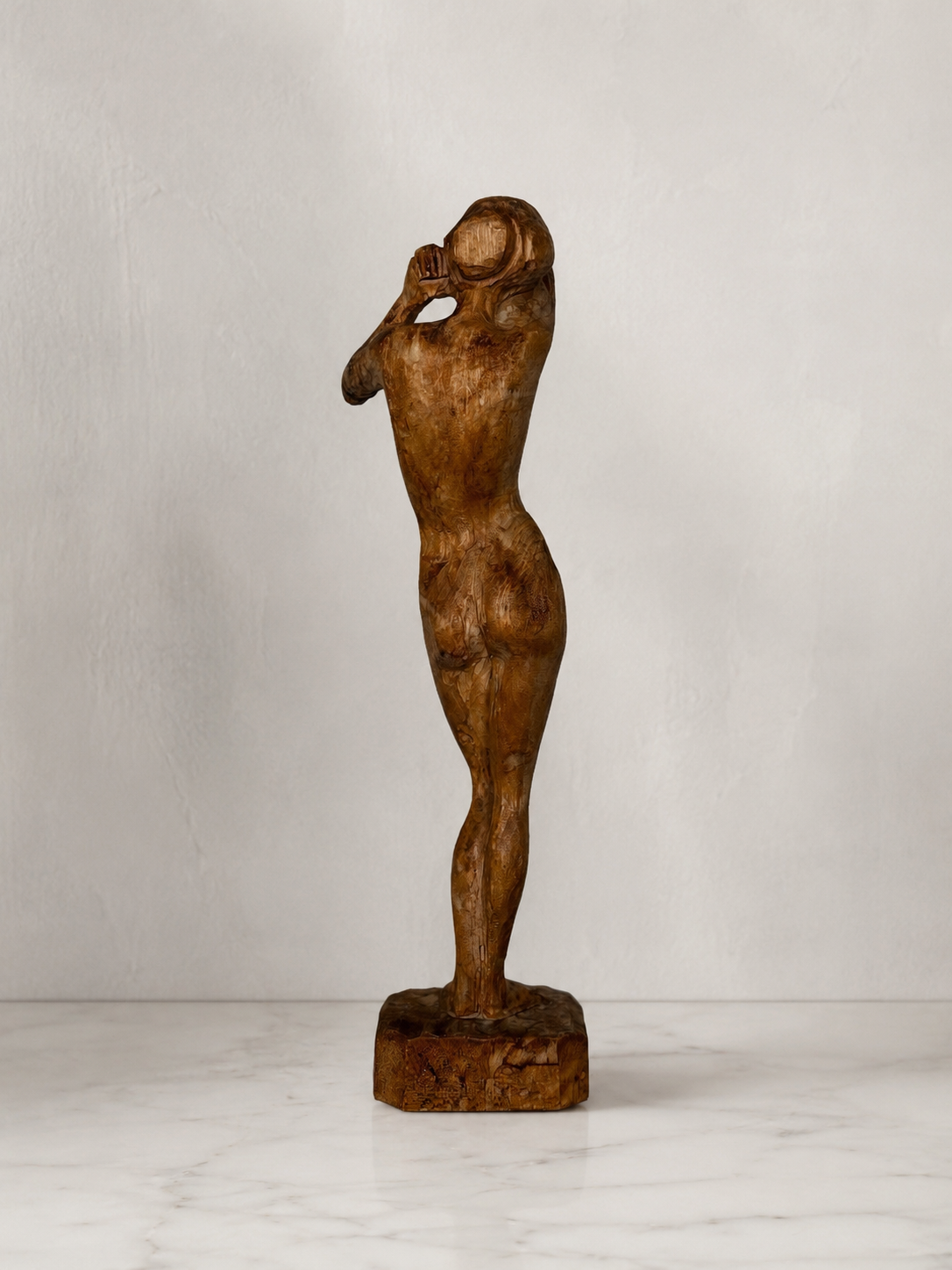 Carved Wood Female Figure Sculpture