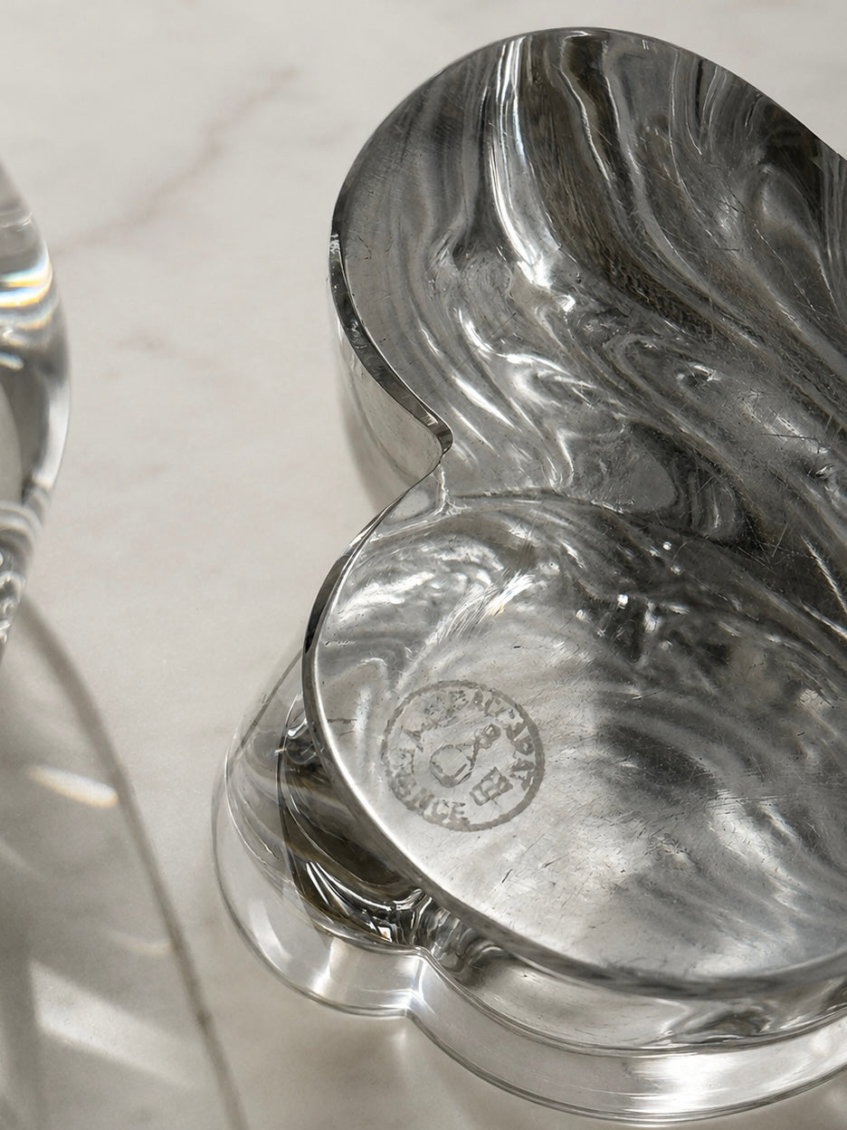 Pair of Baccarat Aladdin Crystal Candlesticks, 1970s