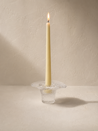 Pukeberg glass candlestick
