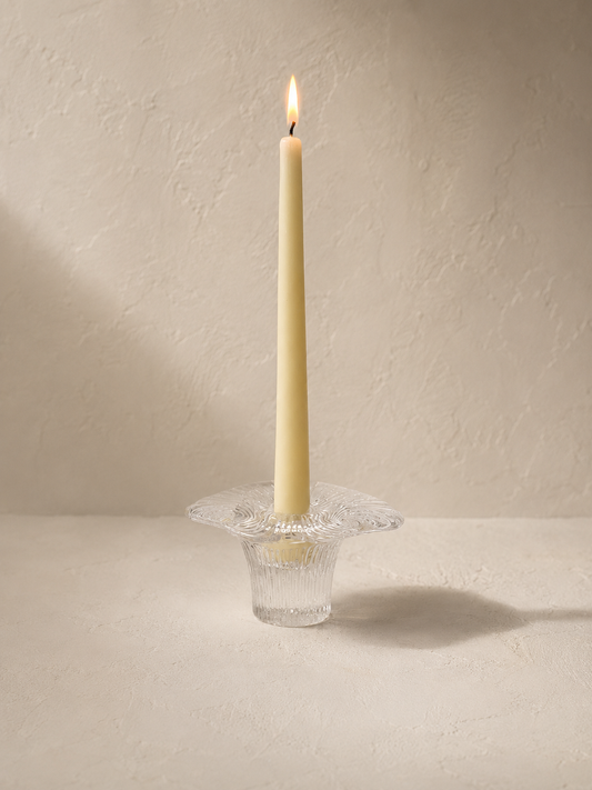 Pukeberg glass candlestick