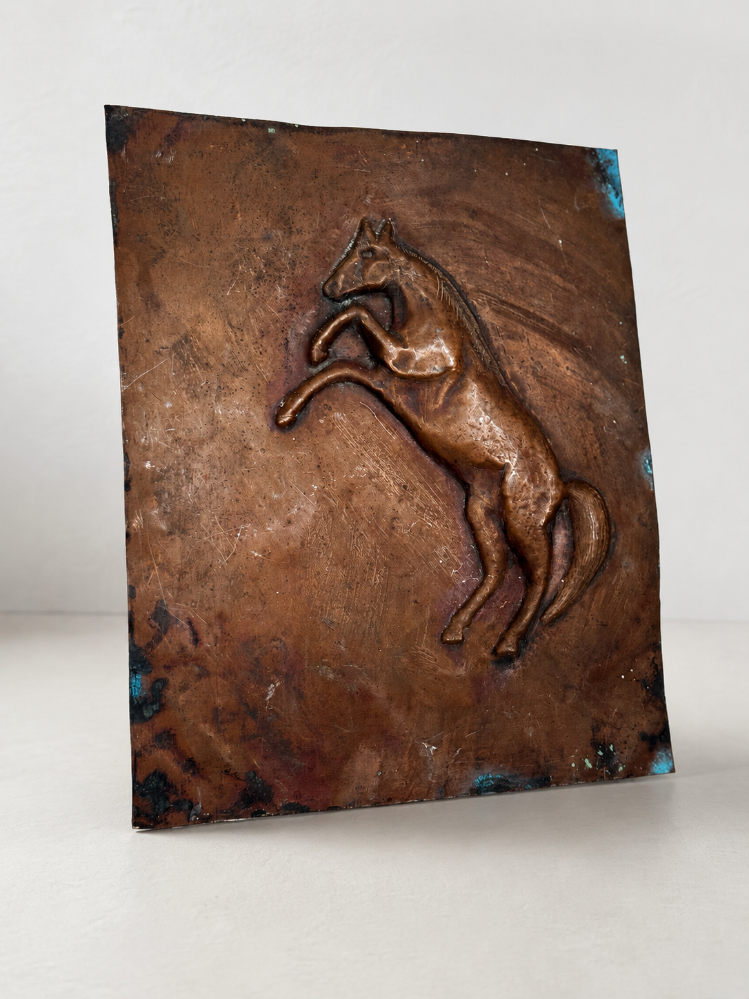 Copper Horse Repoussé Wall Plaque by Jack Jones