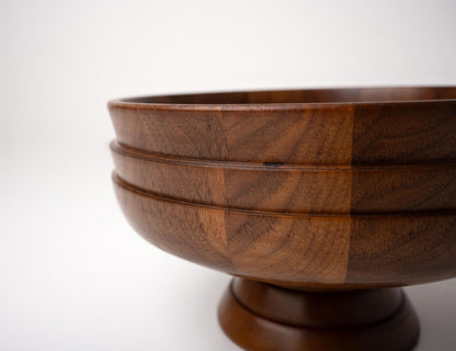 Wooden Pedestal Bowl