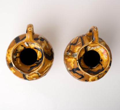 Pair of French Ceramic Pitcher Vases