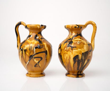 Pair of French Ceramic Pitcher Vases