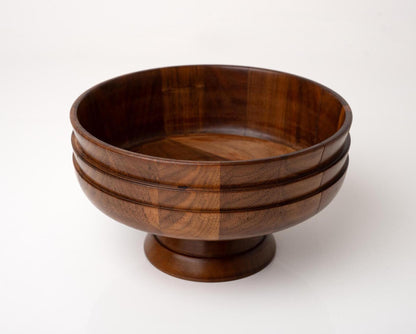 Wooden Pedestal Bowl