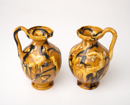 Pair of French Ceramic Pitcher Vases