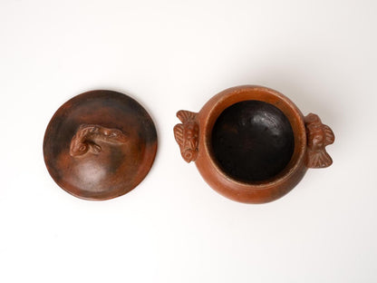 Primitive Sasak Pottery Lidded Pot