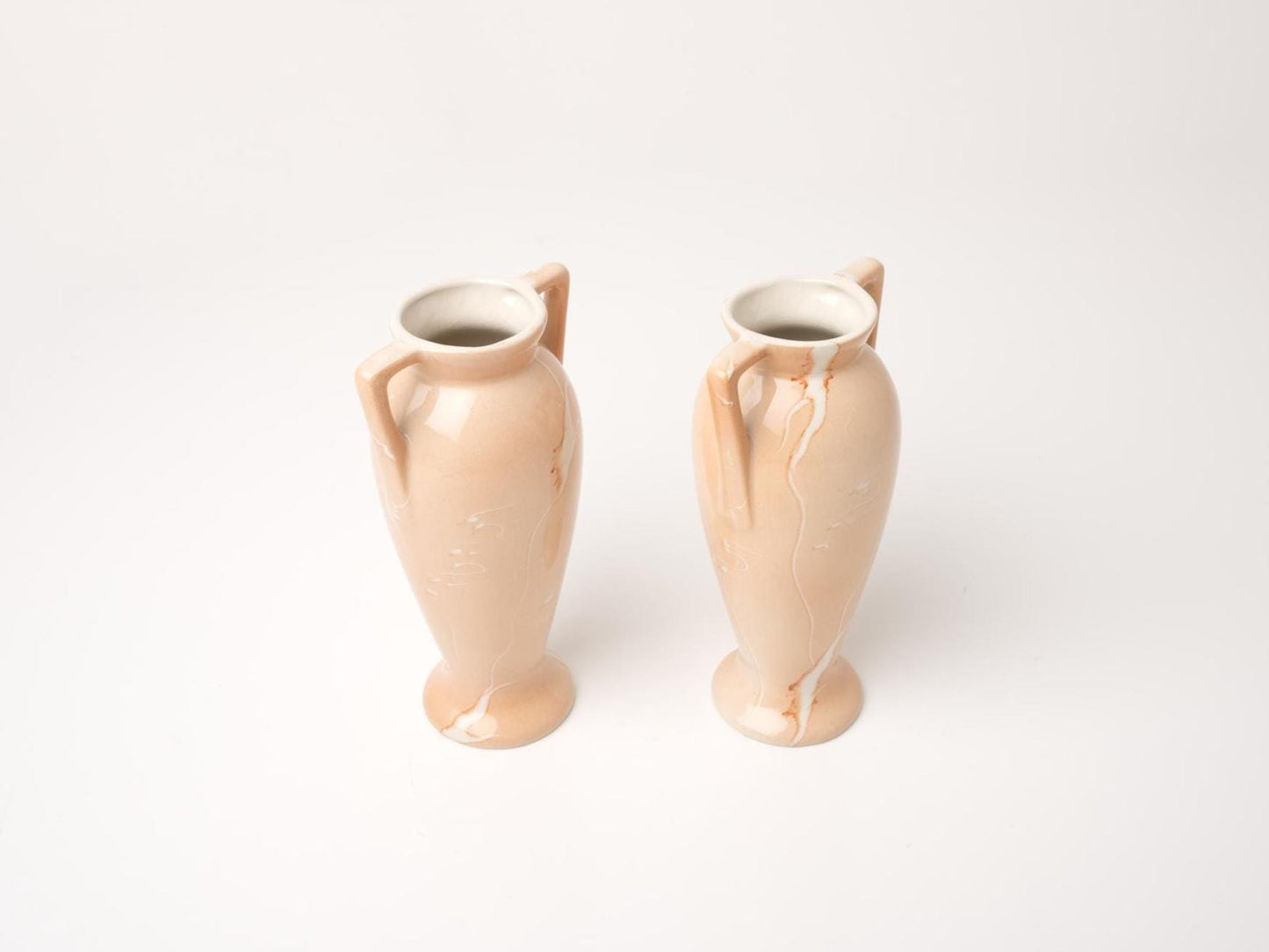 Pair of Art Deco Vases | 1920s Ceramic Vase Set | Matching Vases