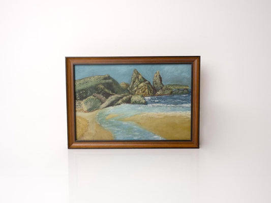 Mid Century Framed Landscape Painting
