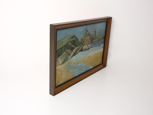 Mid Century Framed Landscape Painting