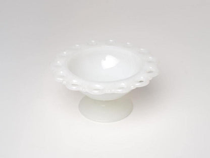 Milk Glass Pedestal Bowl