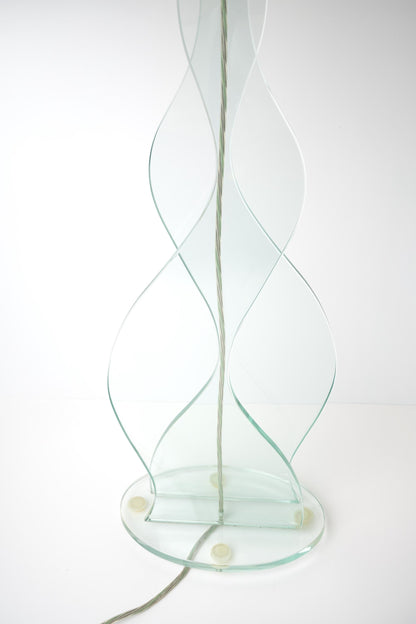 Wavy Glass Sculptural Lamp