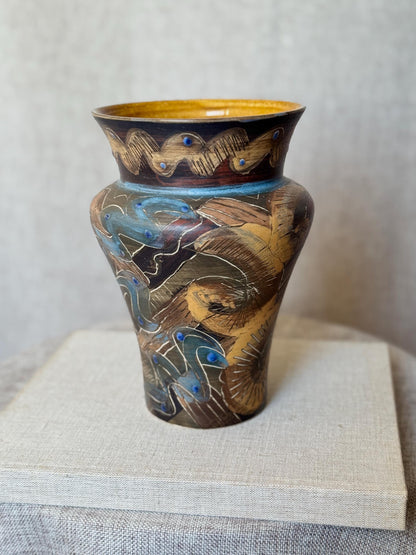 Studio Pottery Vase by Jackie Walton