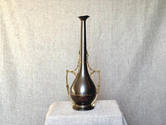 Art Deco Brass Vase, Daalderop Holland