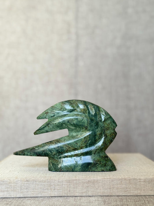 Abstract Soapstone Serpent Sculpture