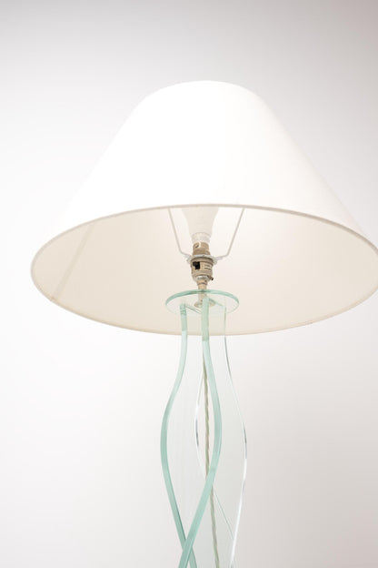 Wavy Glass Sculptural Lamp
