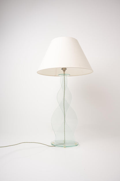 Wavy Glass Sculptural Lamp
