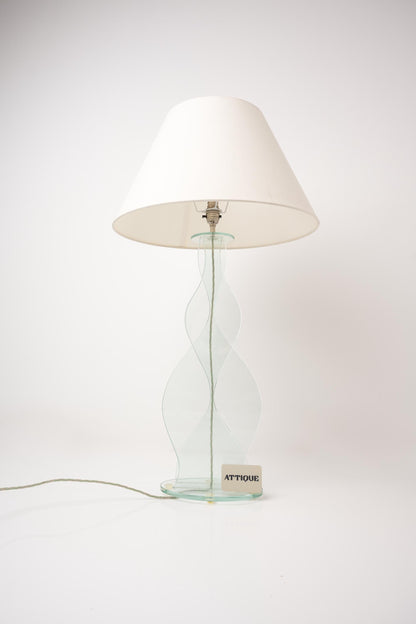 Wavy Glass Sculptural Lamp