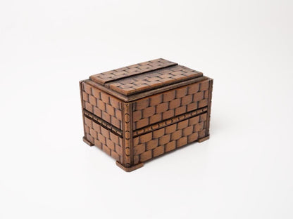 Carved Wooden Trinket Box c.1970s