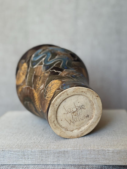 Studio Pottery Vase by Jackie Walton
