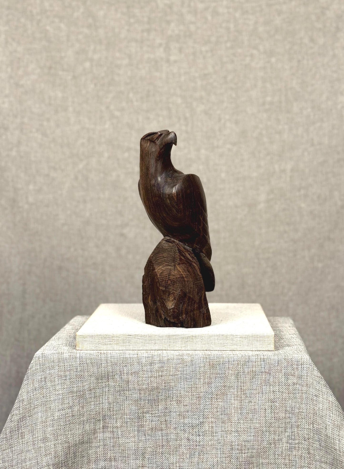 Vintage Ironwood Bird Sculpture | Mid-Century Modern Carved Figurine